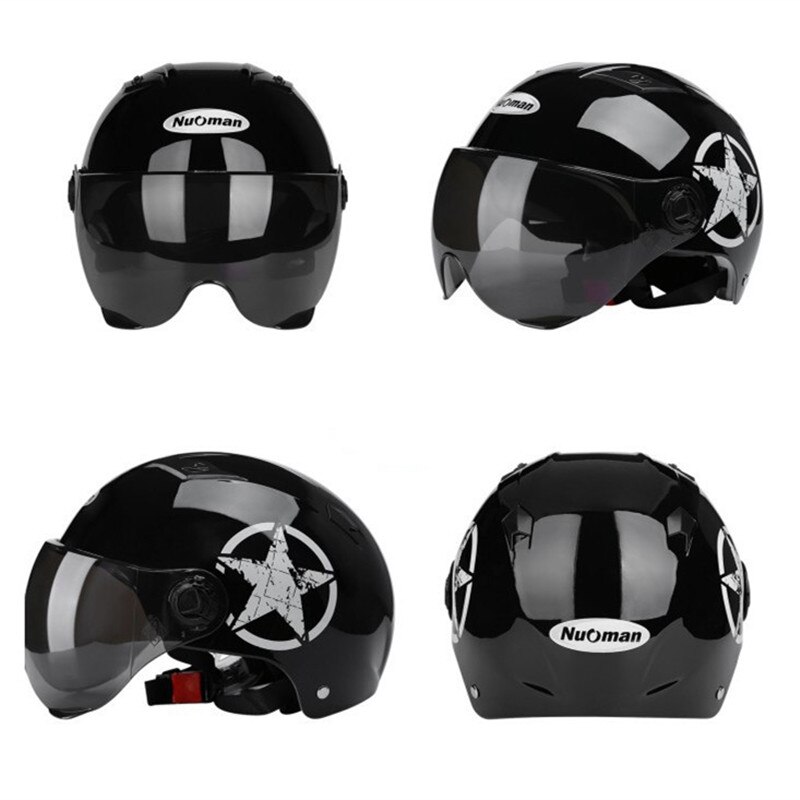 Casco abierto para motocicleta, máscara para montar en bicicleta eléctrica, transpirable, protección solar, para verano