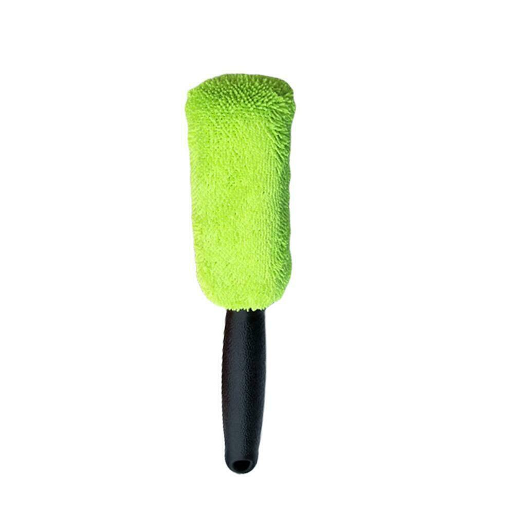 1pcs Portable Microfiber Wheel Tire Rim Brush Auto Kofferbak Motorfiets Bike Autobanden Motor Wassen Handle Washing Cleaner: 02