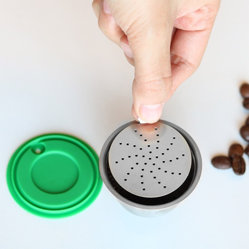 4 Stks/set Rvs Hervulbare Koffie Capsules Herbruikbare Pods Compatibel Met Meest Nespresso Originele Lijn Machine