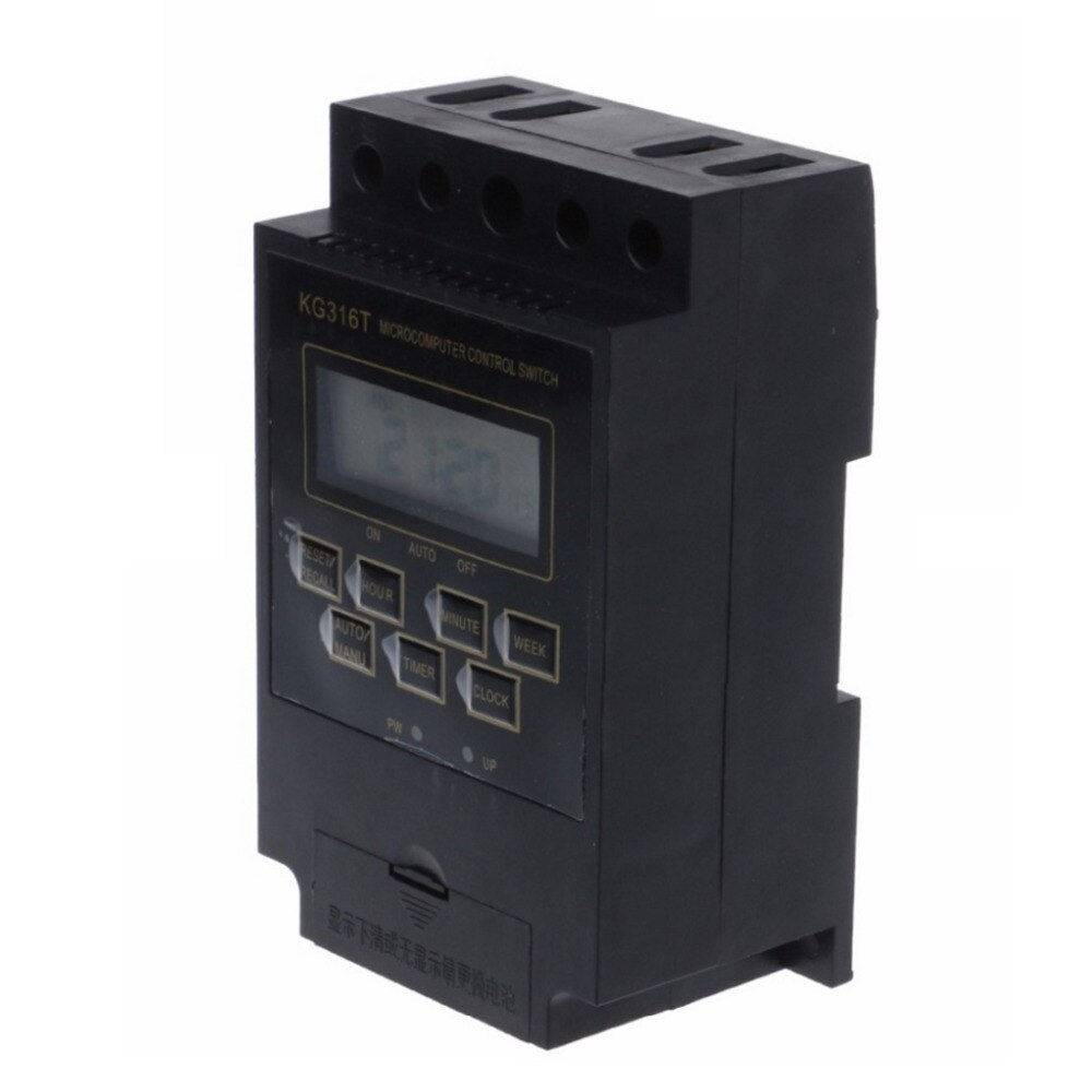 Programmable Electronic Timer Time Switch Relay Controller Intelligent Microcomputer 25A AC 220V KG316T