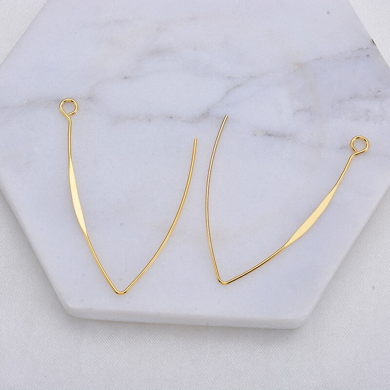 Kleurbehoud 18K True Gold Filled Overdreven Eenvoud Met Ring Earring Sluitingen Diy Sieraden Maken Accessoires