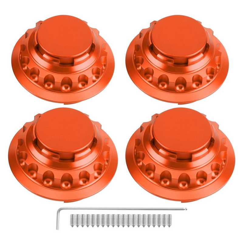 Capuchon central de roue 36136768640 jante de couverture de moyeu adaptée pour Honda avec 68 (69) mm diamètre extérieur 36131095361 36136783536: Orange