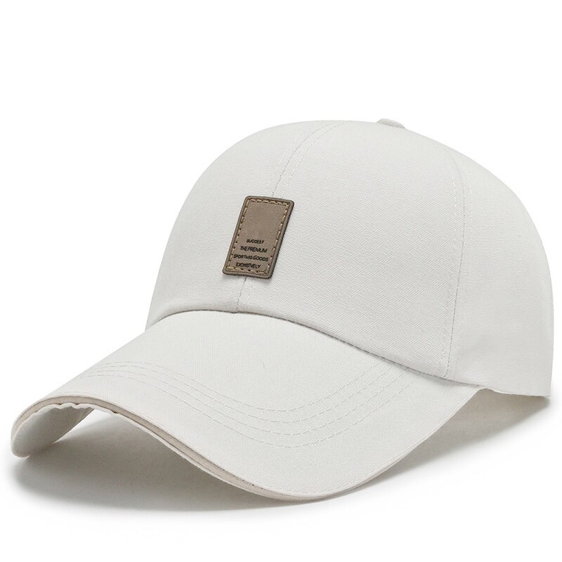 Mannen Baseball Cap Katoen Canvas Cap Zonnehoed Voor Running Workouts En Outdoor Activiteiten Zomer Snapback Caps Baseball Hoed: WHITE