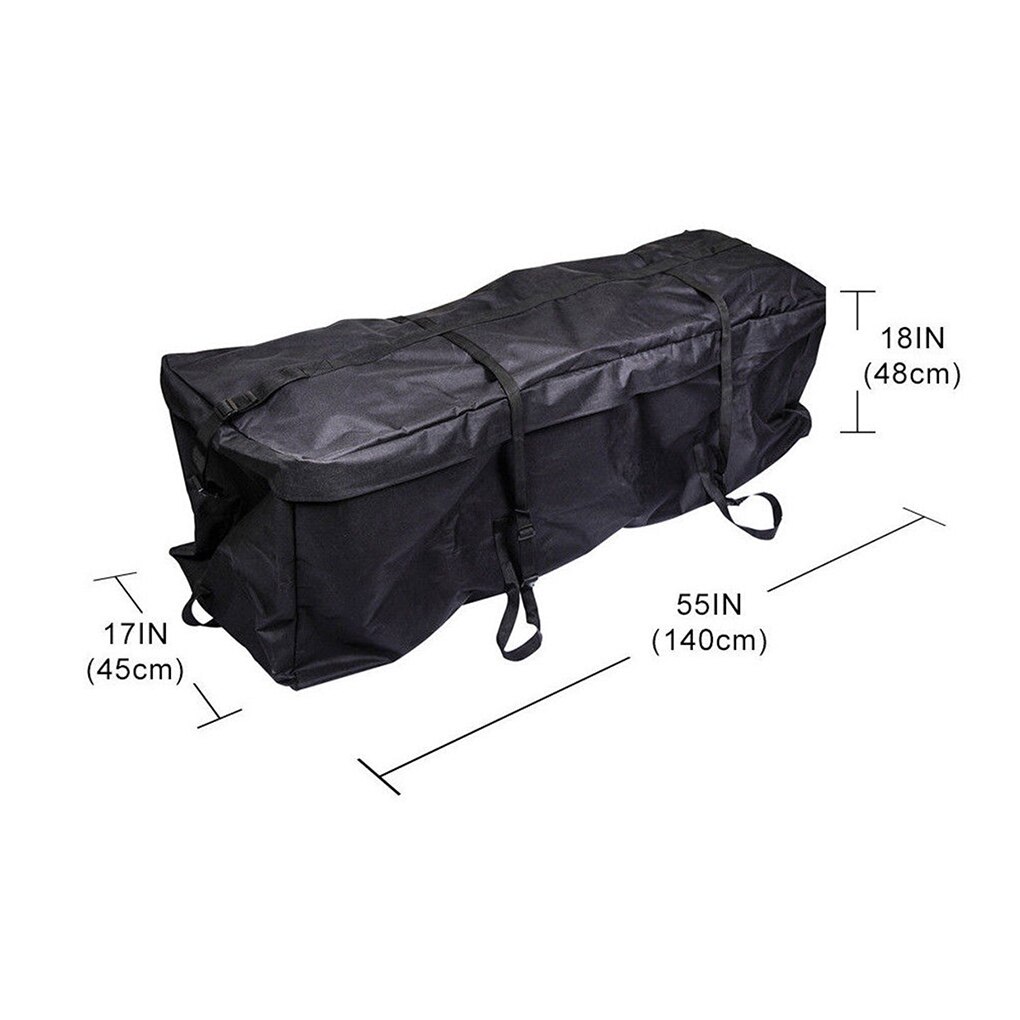 Kæmpe vandtæt bagage taske oxford klud kurv bil tagstativ bærer rejsetaske