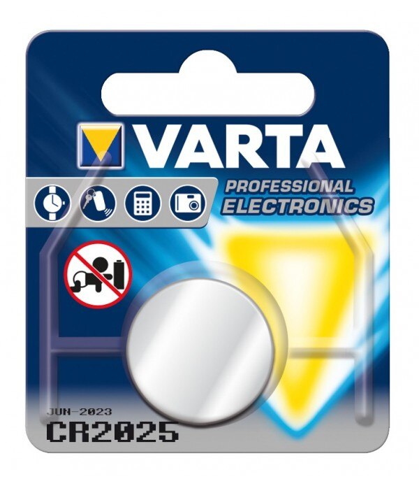 Lithium Knoopcel Batterij Varta CR-2025 3 V Zilver