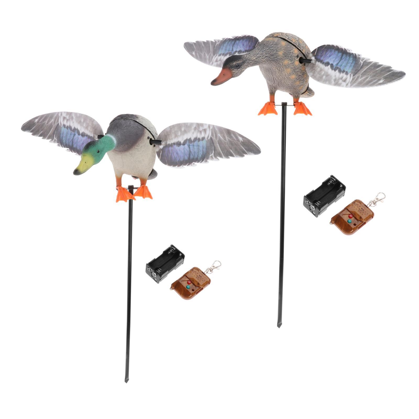 Mallard Drake Decoys Realistic Wing Motion Duck Decoy Outdoor Garden Decor