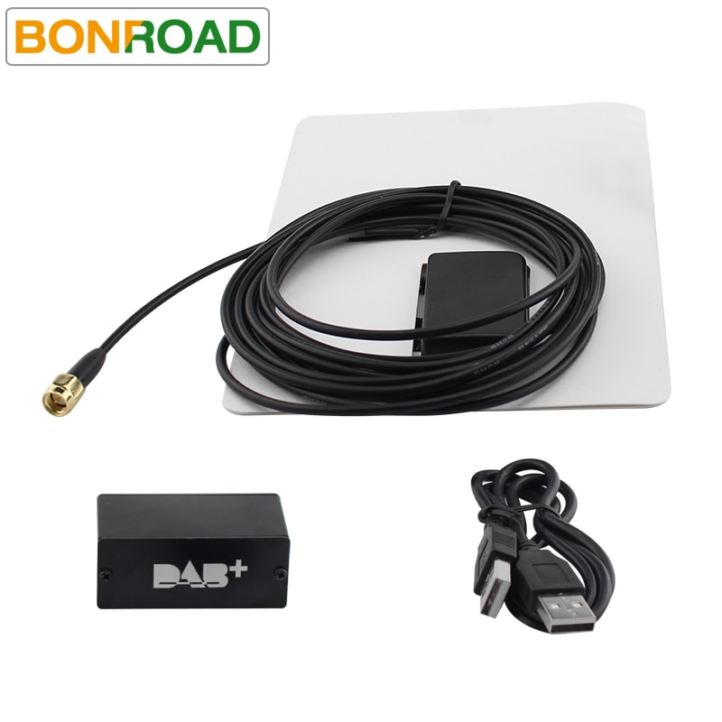 Bonroad DAB+ Radio Tuner USB DAB+ Digital Radio Receiver Antenna for Android Car Radio