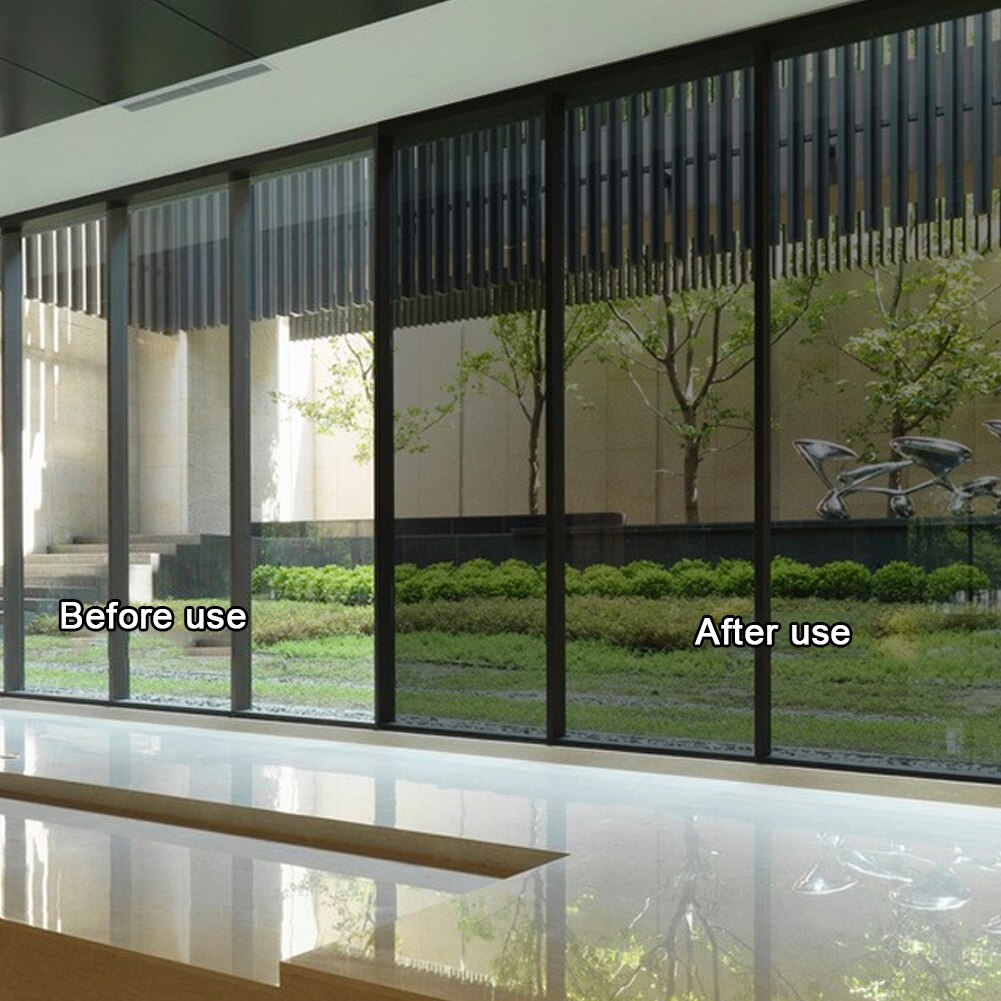 Heat Control Static Cling Anti UV Window Film Bedroom Removable Sunscreen Glass Kitchen Office Privacy Protection Non