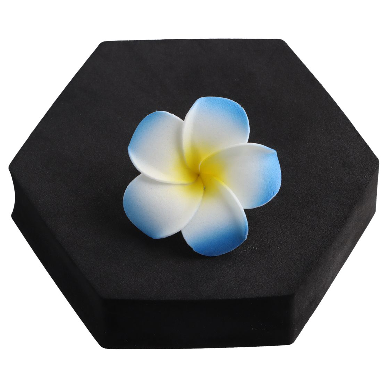 Pinza de pelo de flores para mujer, pasador de playa hawaiana, accesorios coloridos, horquilla, herramientas de peinado de tiro: Azul
