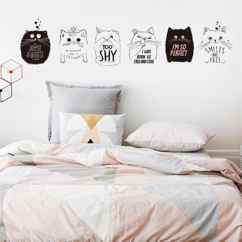 Wall Sticker Cute Cartoon DIY Stickers For Kids Room Bedroom House Removable Wallstickers Etiqueta Da Parede 18APR9: Default Title