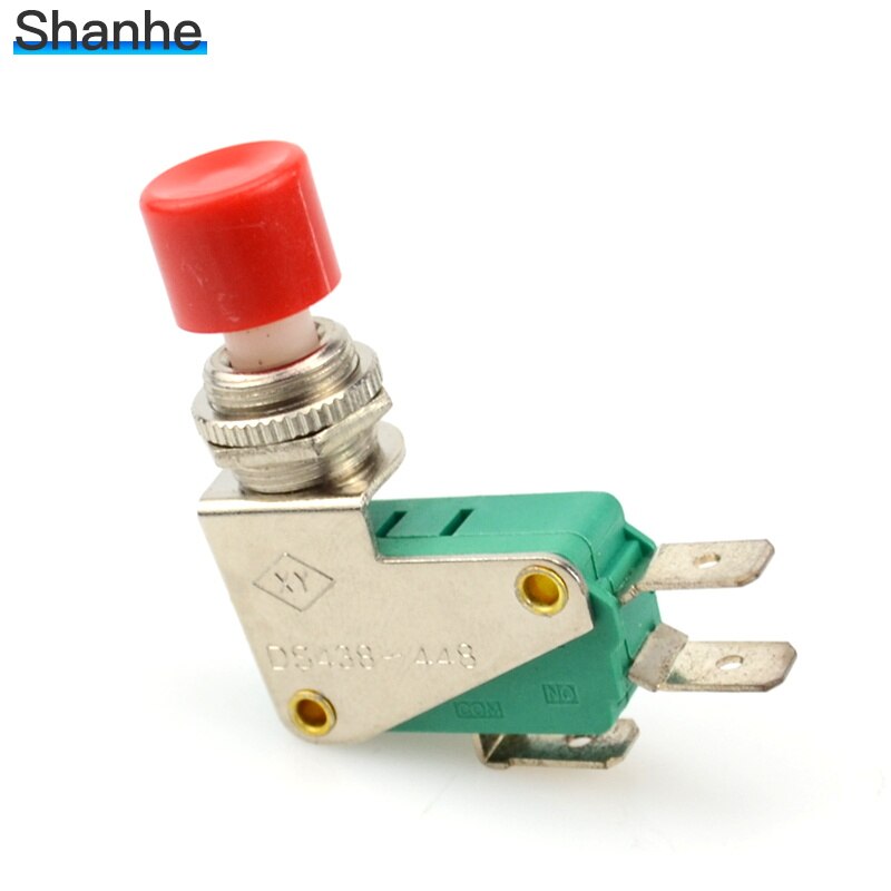 DS-438 Momentary Red /Green Push button Actuator Micro Limit Switch 12mm push button switch