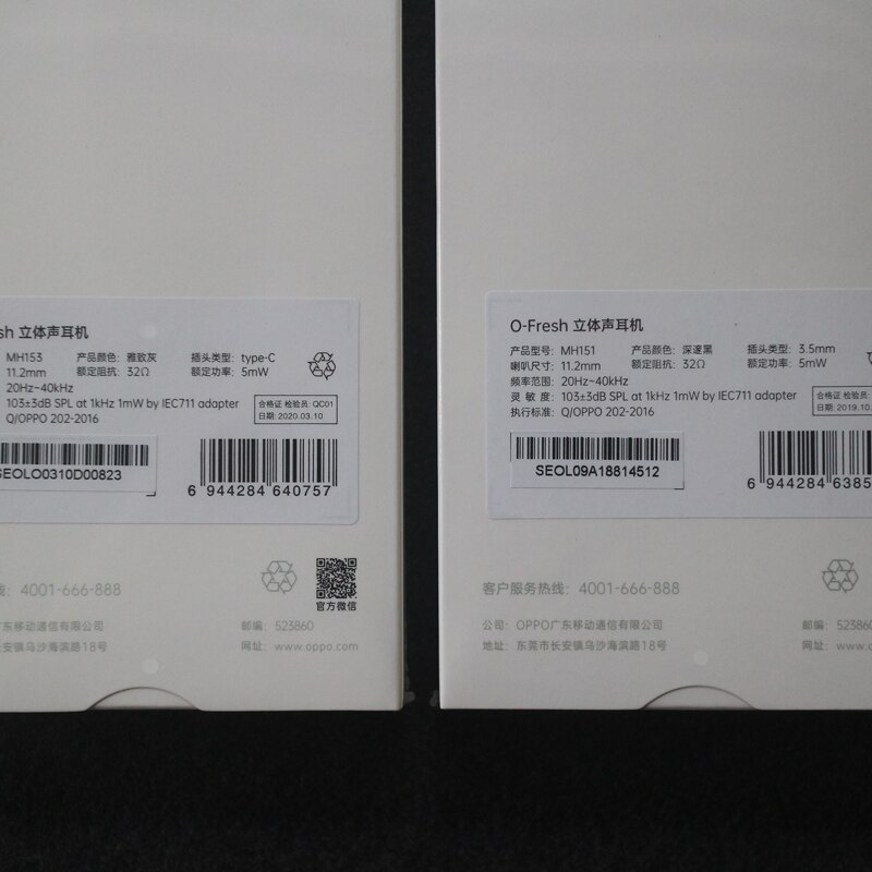 MH151 Hi-Res Original OPPO O Fresh Stereo Earphones Type C &amp; 3.5mm A9 A5 A31 A9 R15 Reno ace Reno 2z 3 Pro 10x Find X2 R17 Pro