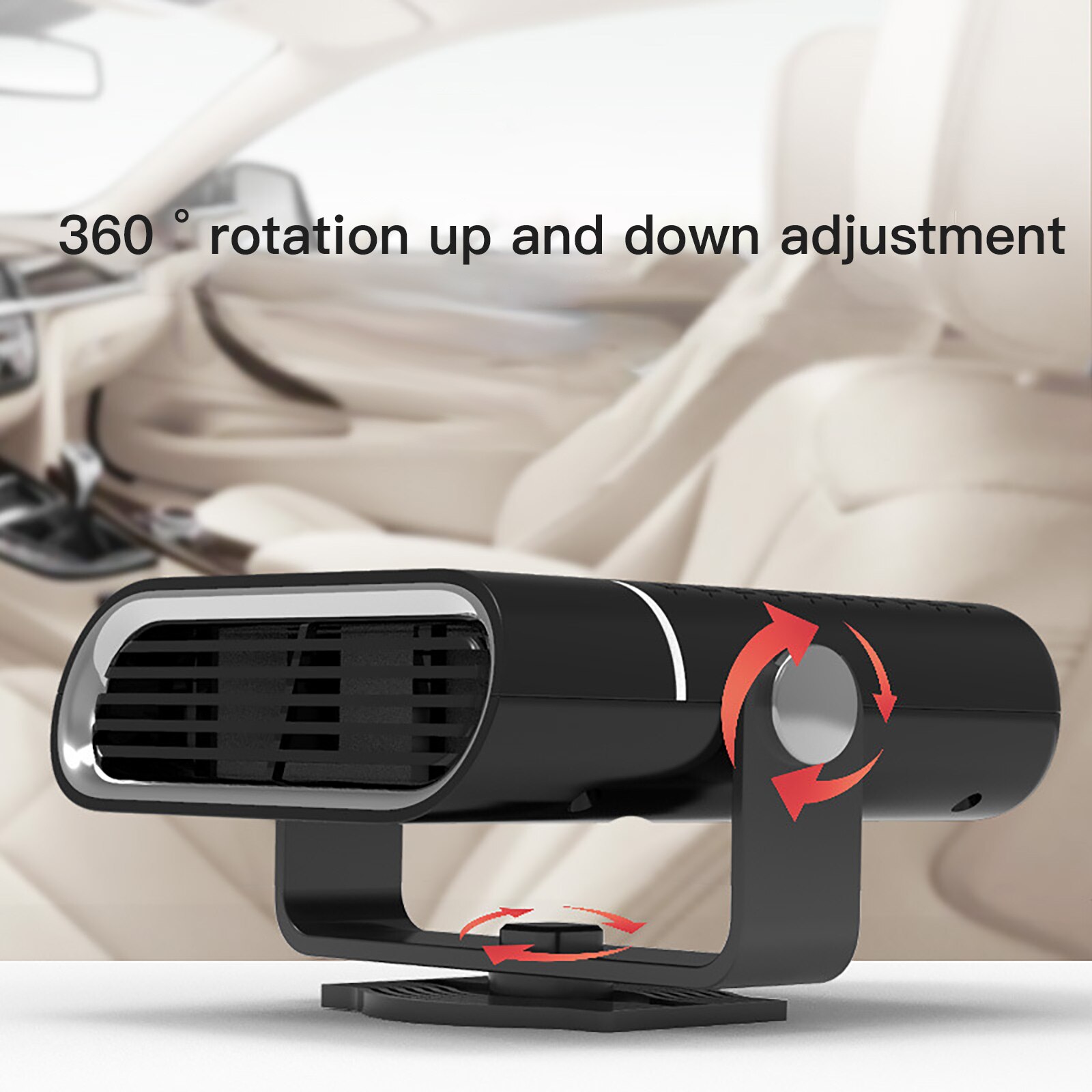 Defroster Windshield Car Interior Heater Windshield Defroster Cooler Multi-Color Portable 12/24V Dryer Purification