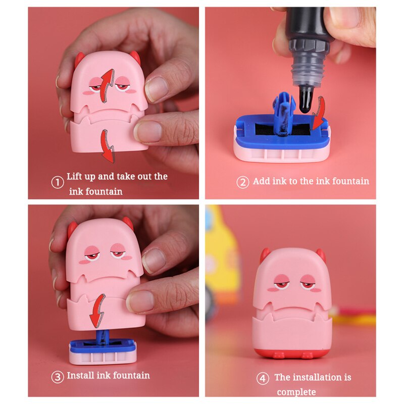 Selo de nome do bebê personalizado-feito presente diy para crianças selo estudante roupas capítulo não é fácil de desaparecer segurança bonito monstros brinquedo