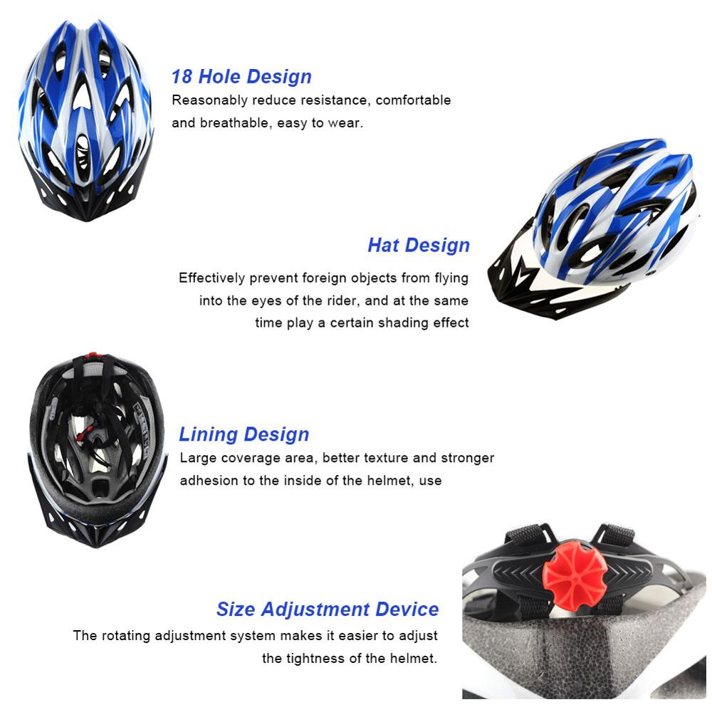 Helmets Ultralight Bicycle Helmet Integrated Molding Breathable Cycling Helmet for Man Woman