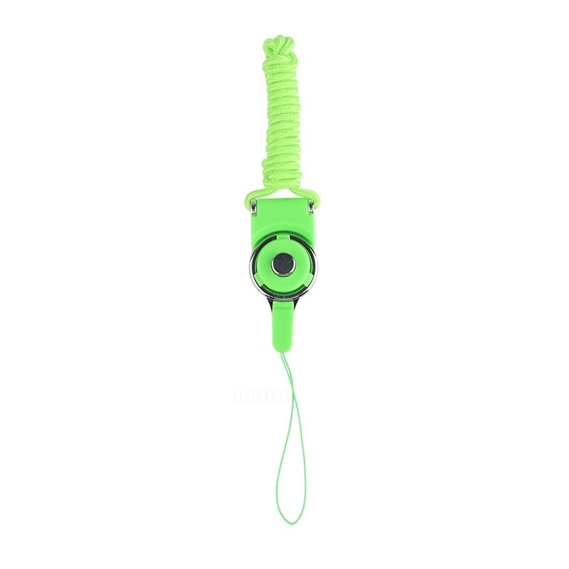 Cell Phone Neck Chain Straps Camera Sling rotatable Mobile Keychain Hang Rope Lariat decorative ribbon For iPhone Xiaomi Huawei: green