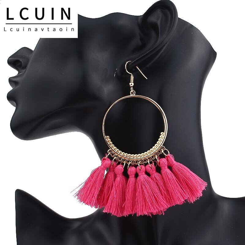 Earrings For Women Luxury Round Ball Earrings Wedding Charm Long Earringjewelry Bohemia