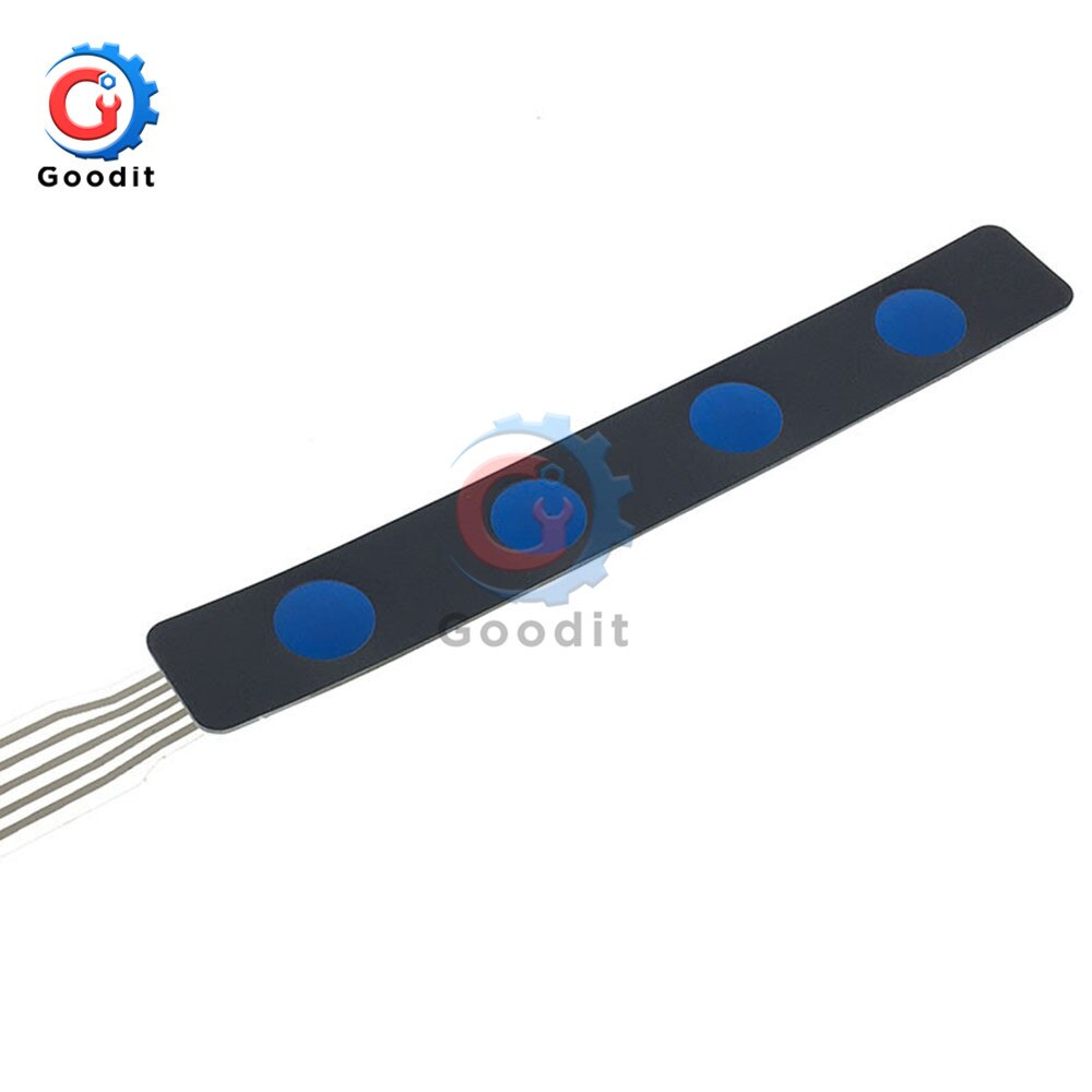 1*4 4-button switch keyboard Key Button Membrane Switch Keypad with LED Indicator Control Panel for Arduino