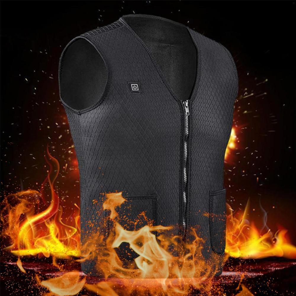 Mannen Vrouwen Outdoor USB Infrarood Verwarming Vest Jas Winter Flexibele Elektrische Thermische Kleding Vest Voor Sport Wandelen