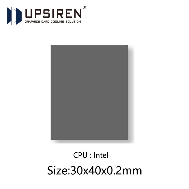 UPSIREN PCM-1 Thermal Grease Replacement PCM Pad Solid Silicone Grease Phase Change Silicone Repaste Pad 80x80 PCM термопрокла: black