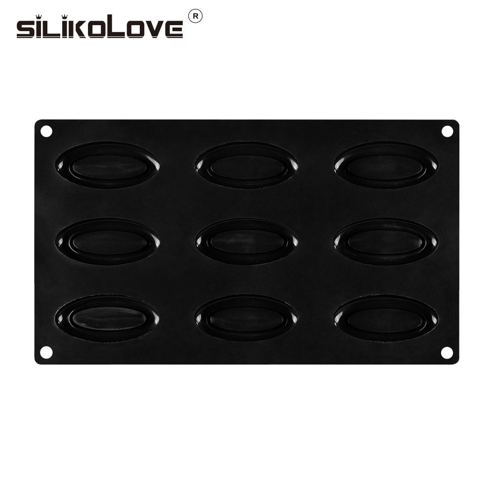 Silikolove diy 9 ontelo silikonisaippua muotti saippuan valmistukseen 3d soikea muotoinen käsintehty saippua muotti muotoilee askartelu