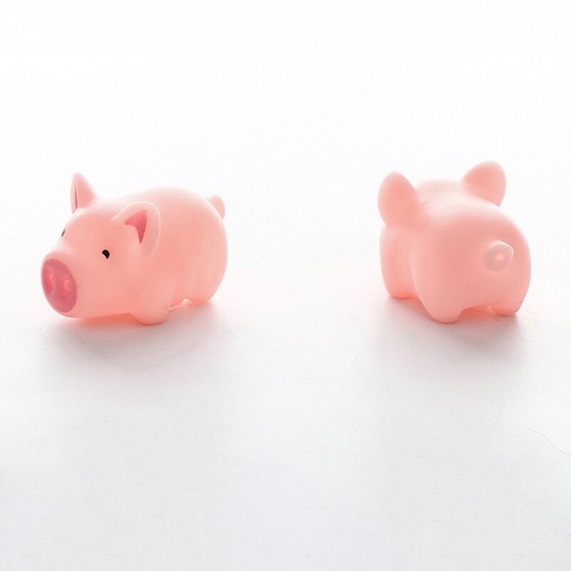 Juguetes Para Perros de 5cm, cerdo de goma chillón rosa, juguetes para mascotas, chirriante, para masticar, decoraciones para el hogar: Default Title