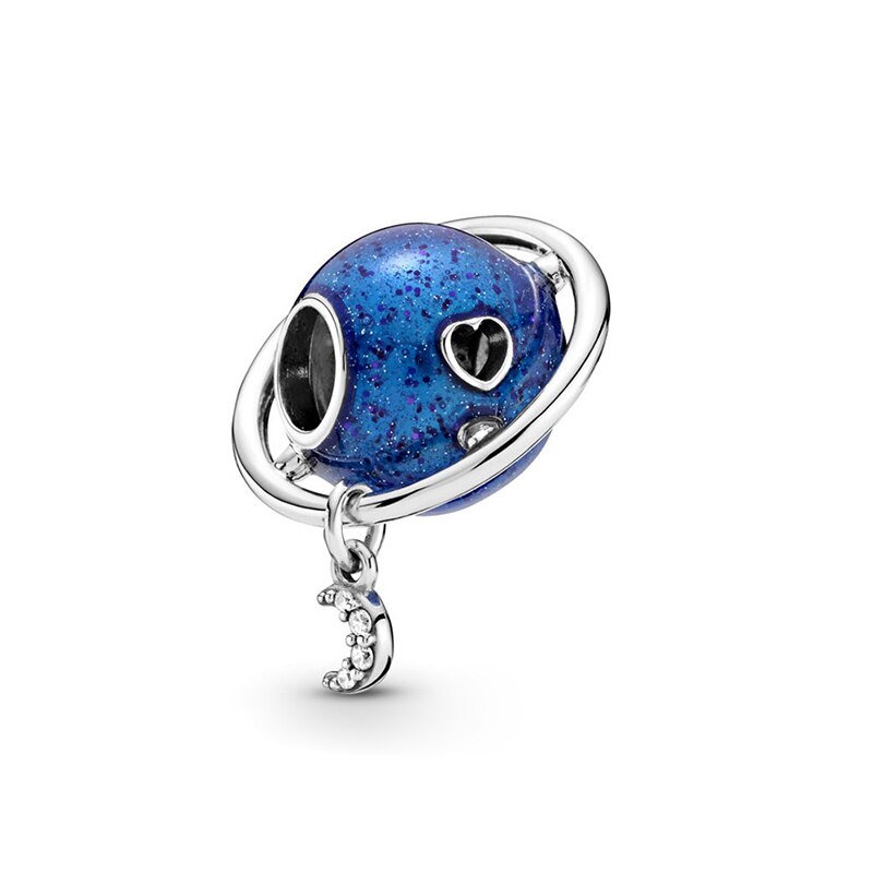 Series Of Winter Planet "love And Moon" Charm And Release Ring, Exquisite Romantic Jewelry Couple Engagement