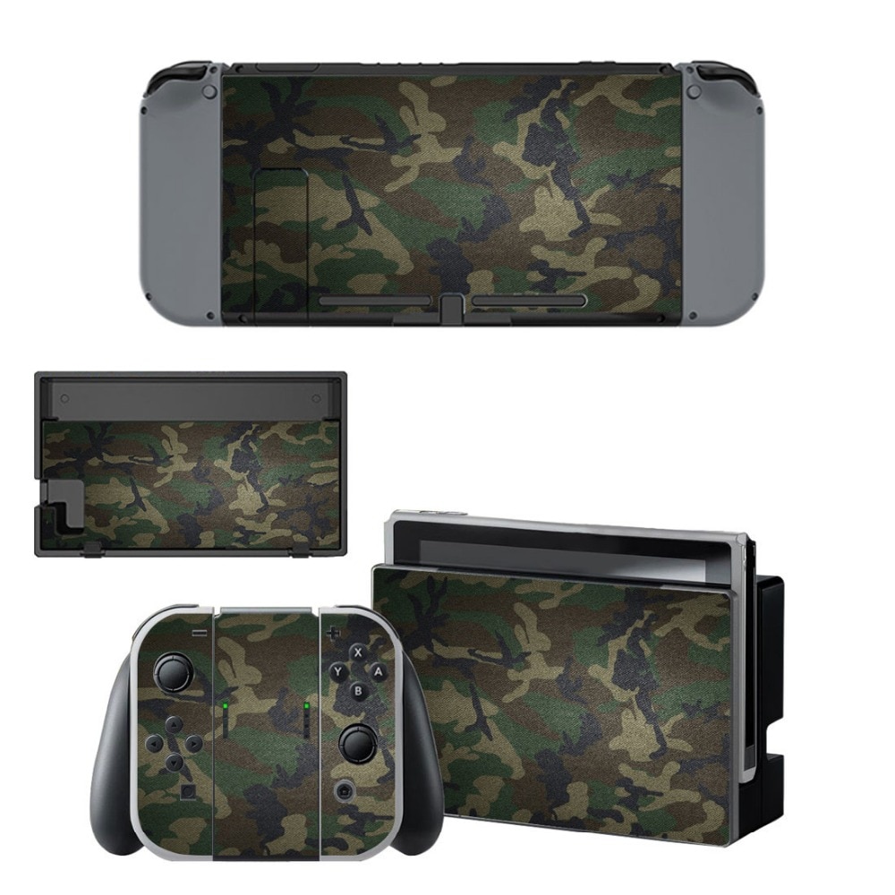 Cool CS Camouflage Sticker Vinyl Skin For Nintendo Switch NS Console Controller Protector Classic Cover Decals