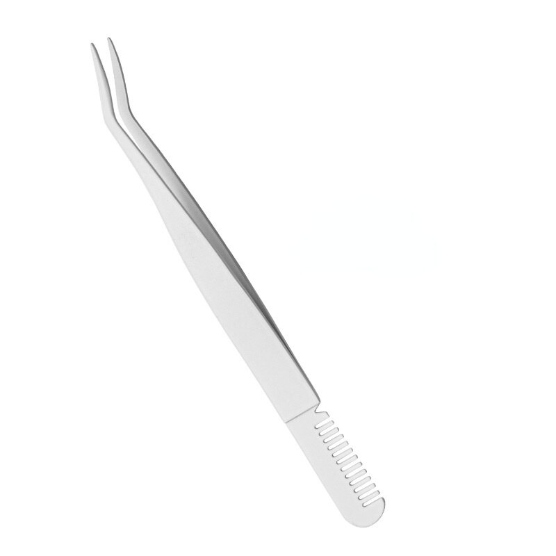 1pc pęseta do rzęs Lash aplikator rozszerzenie dostaw narzędzia do makijażu przenośne Lash pęseta brwi przedłużanie rzęs pincety: 7