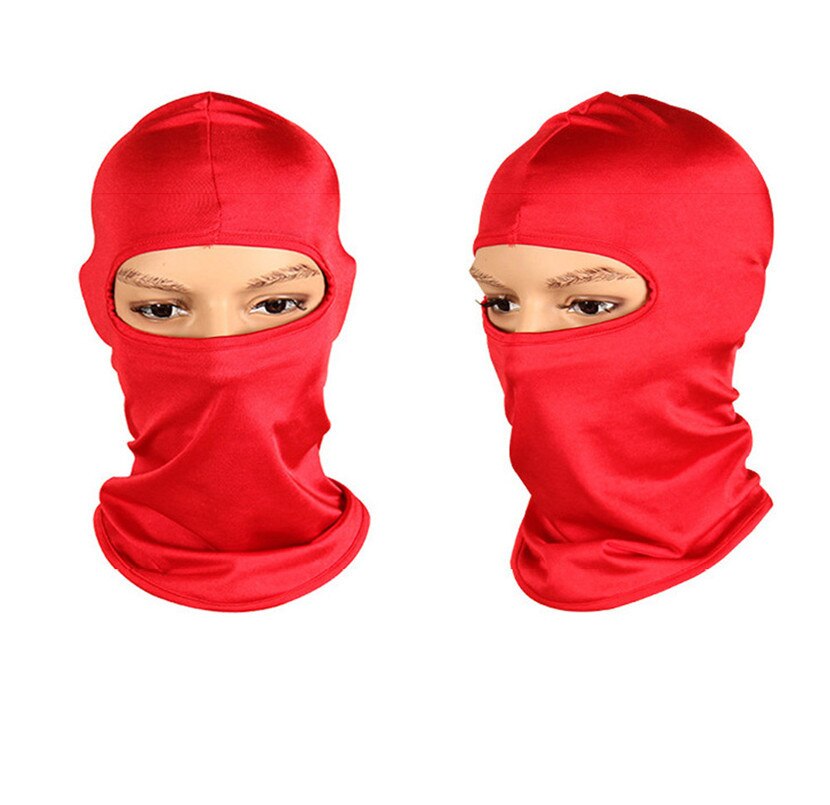 Outdoor Ski Motorcycle Cycling Balaclava Full Face Mask Neck Ultra Thin CZ-012 Sun Face Shield: E