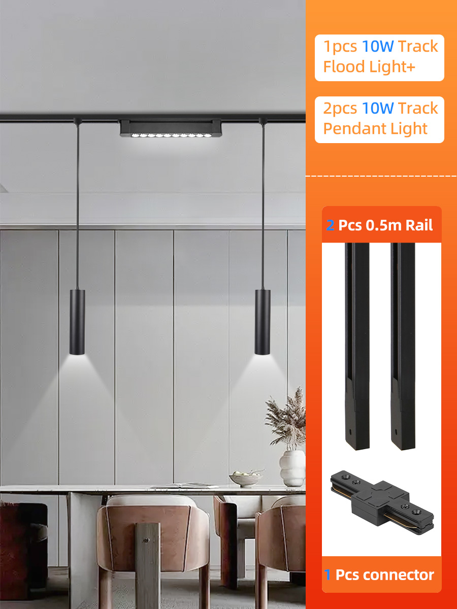 Set completo di luci a binario a LED 85 ~ 264V Faretto moderno per interni per la casa Soggiorno Negozio Plafoniera Illuminazione a binario
