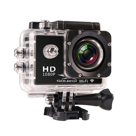 SJ4000 Actie Camera Duiken 30M Waterdichte Full HD Gaan Onderwater Helm Sport Camera Sport DV 12MP Foto Pixel Camera: Black