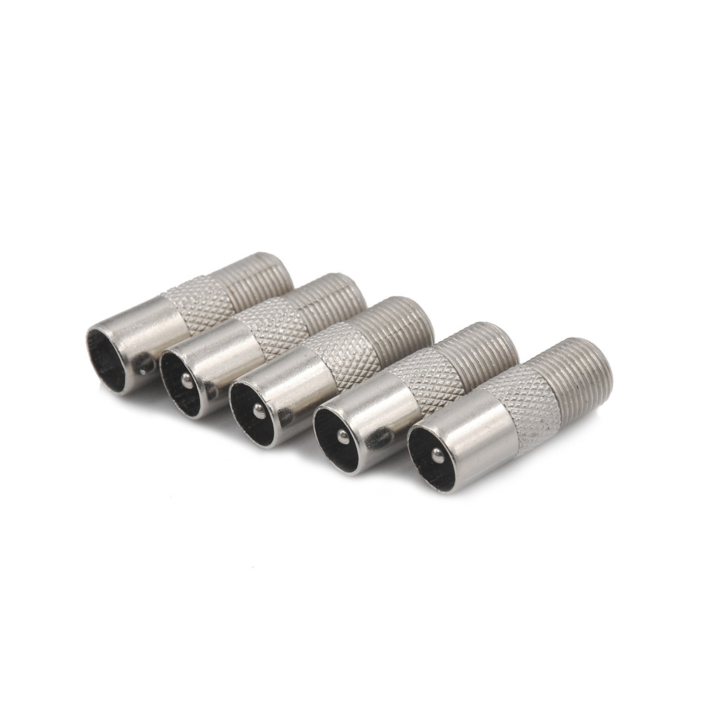 STB-enchufe rápido RF Coaxial F hembra a RF macho, conector Coaxial de antena de TV, conector F, conector Coaxial de TV, 5/10 Uds.