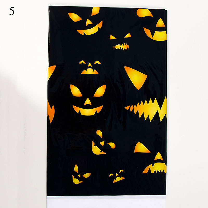 180Cm X 120Cm Halloween Pompoen Gedrukt Tafelkleed Waterdicht Tafelkleed Tafel Mat Feestelijke Decoraties Rechthoekige Tafelkleed