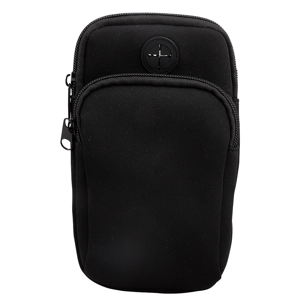 Phone Pouch for Sport Running Jogging Cycling Arm Band Case for iPhone Samsung Smart Phones Holder: Black