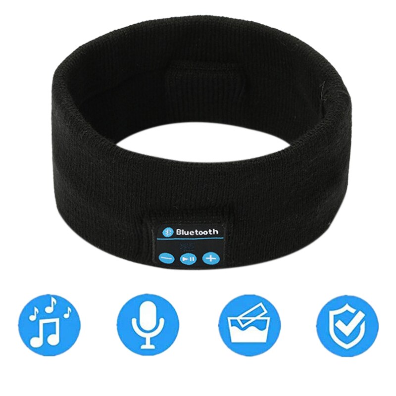 Elos-Bluetooth Sport Hoofddoek, Draadloze Bluetooth Hoofdtelefoon Hoofdband Met Zachte Warme Running Sport Hoofdband