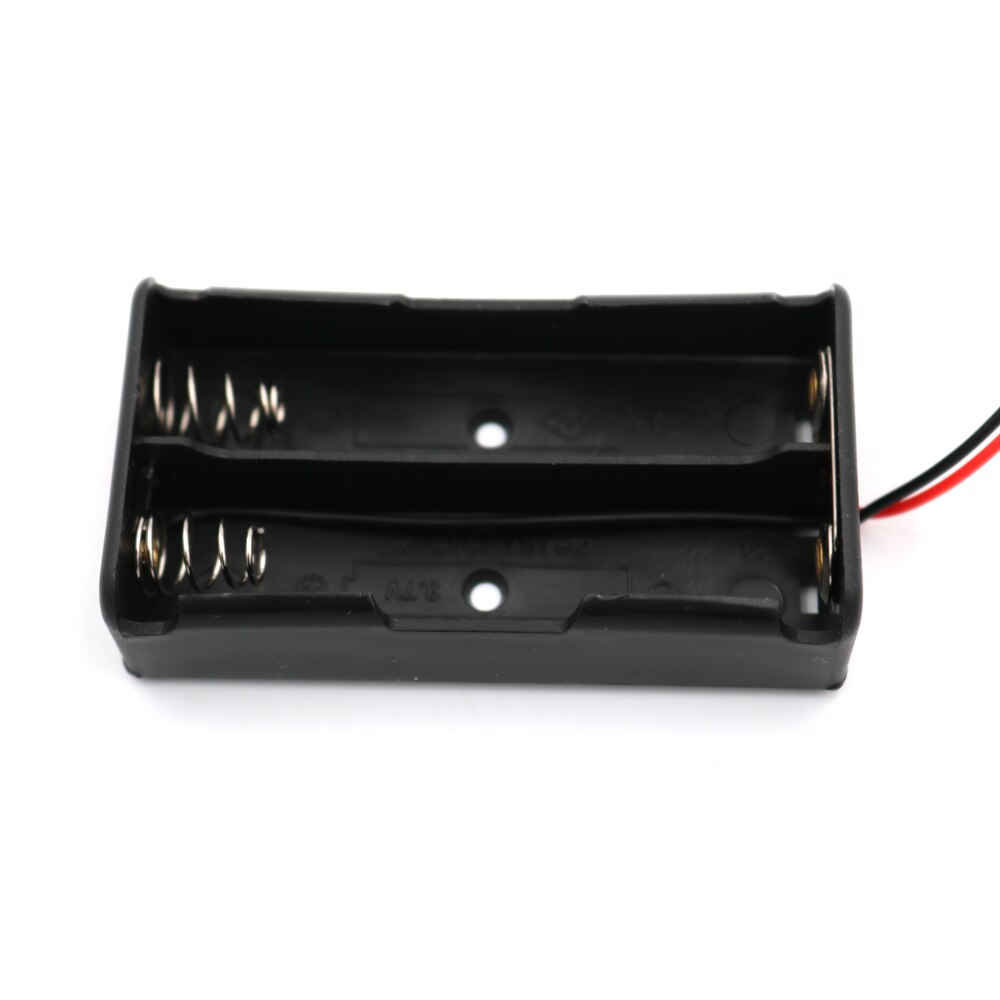 1 2 3 4 18650 Battery Holder Connector Storage Case Box With Wire Cable Series Parallel connection 3.7V 18650 Lithium Battery: 2P Parallel