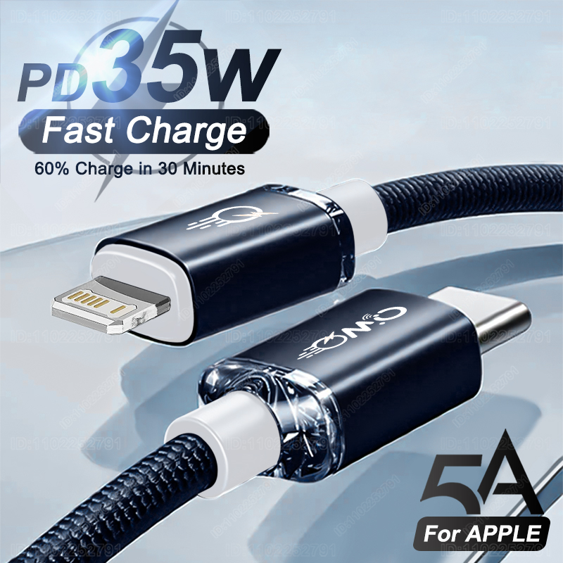 35W 5a Snel Opladen Usb C Type C Snel Oplaadkabel Voor Apple Iphone 14 15 12 11 13 Pro Max Telefoon Snellaadkabel Datakabels