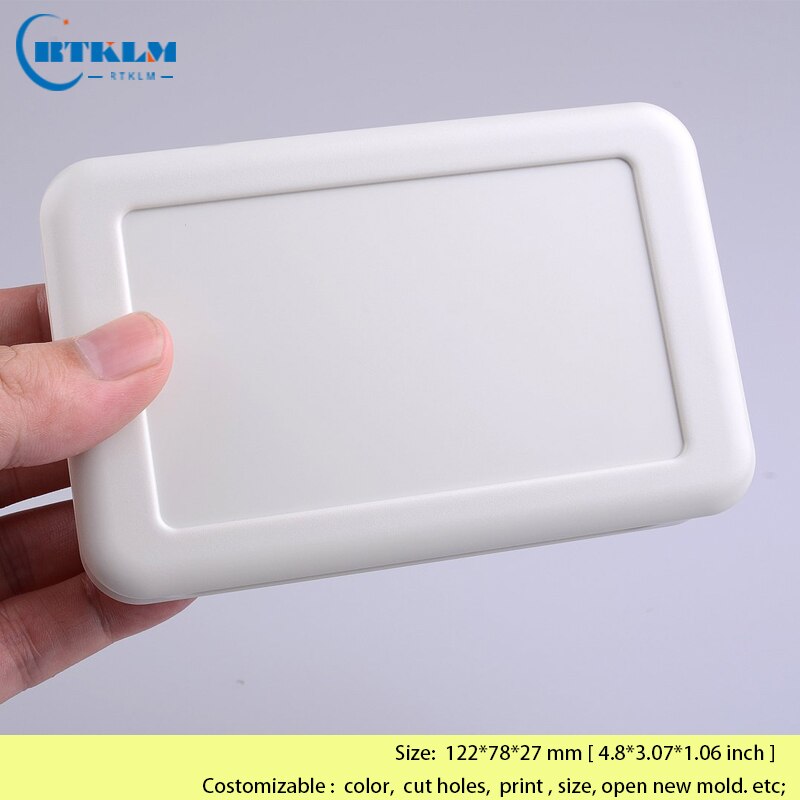 Small plastic handheld box diy junction box abs plastic enclosure electrical desktop enclosure plastic electric box 122*78*27mm: BMC70004-A1