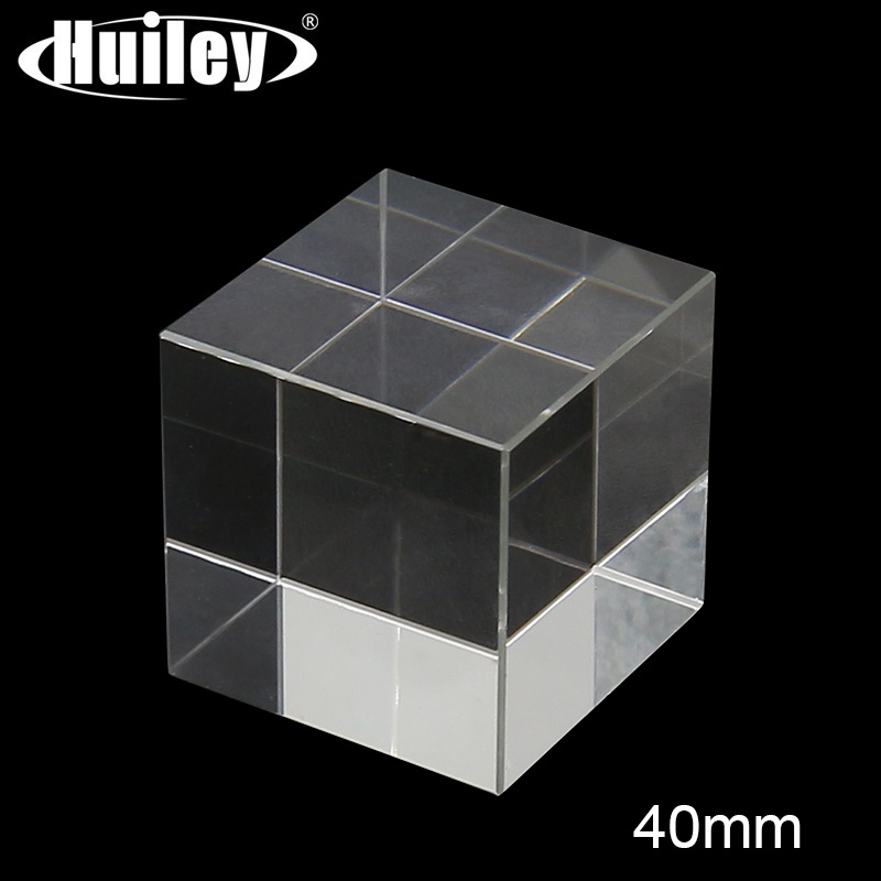 Kube prisme  k9 optisk glass 4 x 4 x 4cm heksahedron prisme for fotografi dekorasjoner vitenskapelig eksperimentelt instrument