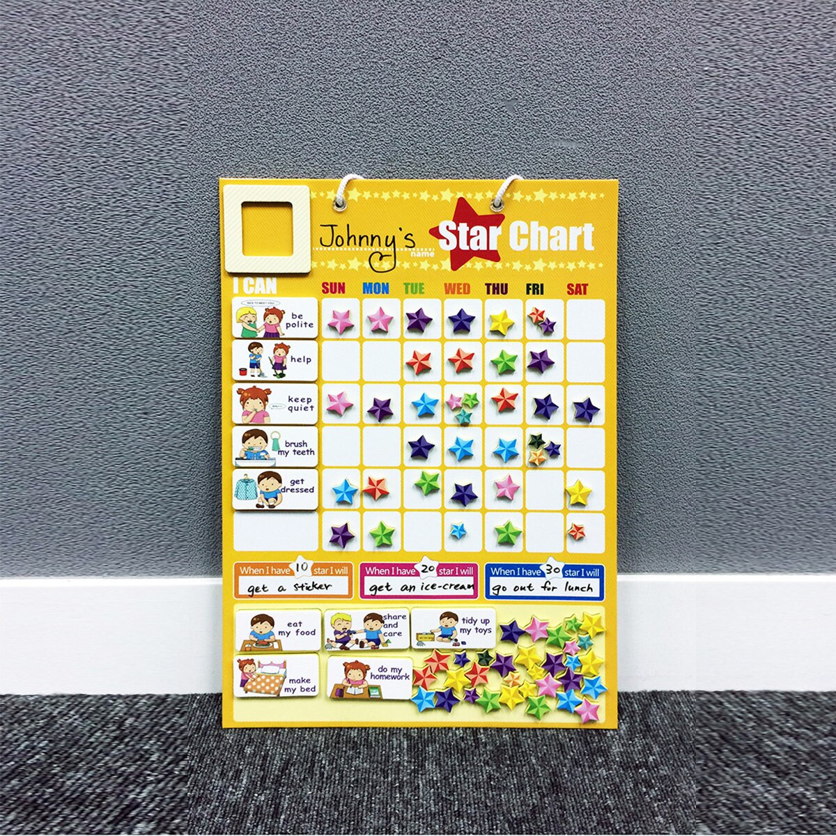 SHOP Learning Responsibility Star Chart magnetic chore board magnetic star chart reward chart