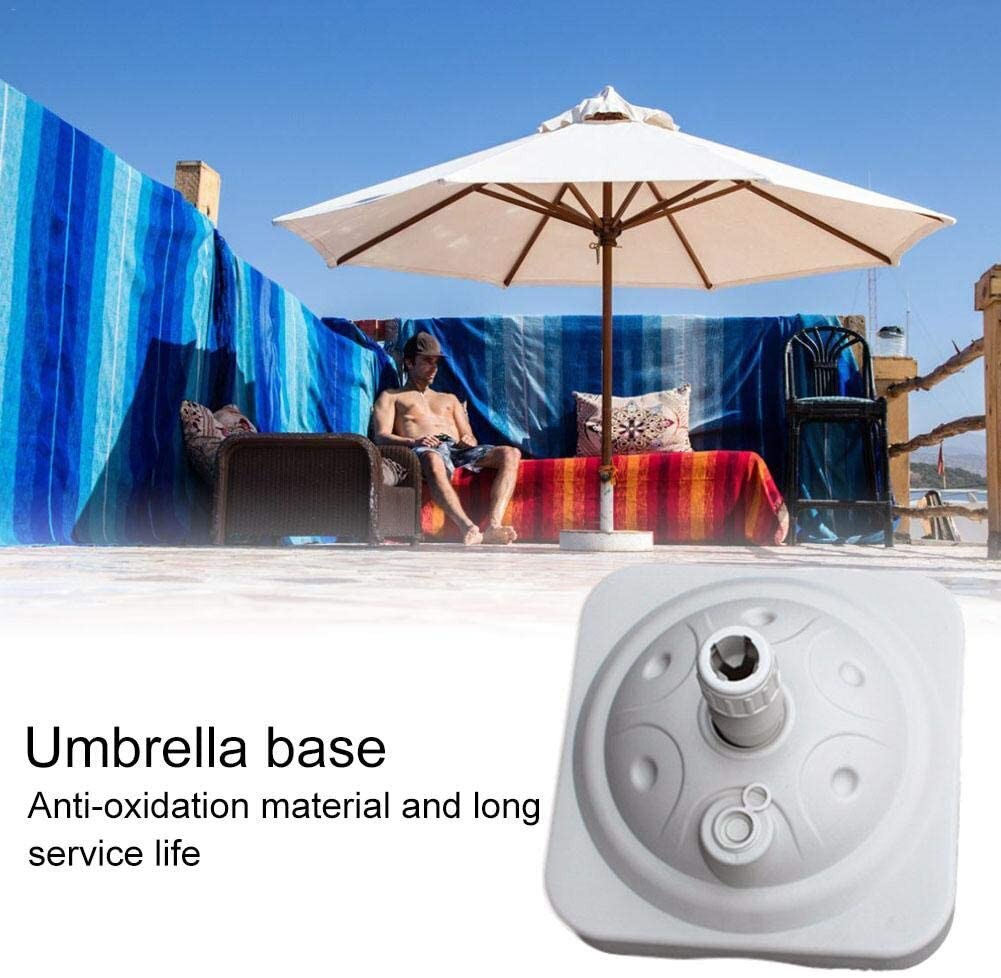 Portable Outdoor Parasol Stand Garden Umbrella Base Stand Round Patio Beach Garden Patio Umbrella Sun Shelter Accessory#0818G30