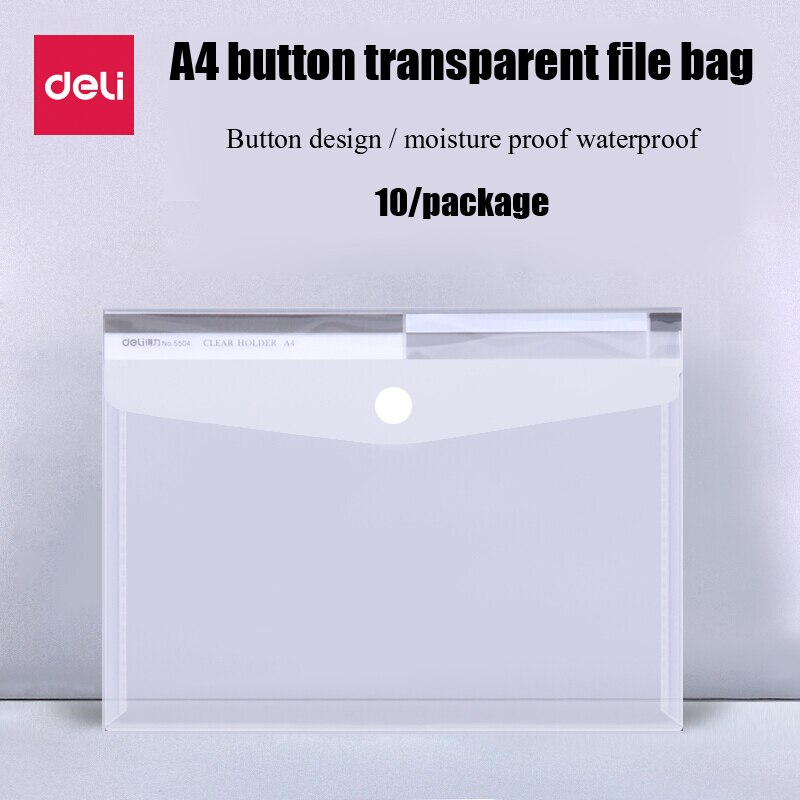 Deli 1 Uds A4 Bolsa De Pl stico Transparente Para Grandado