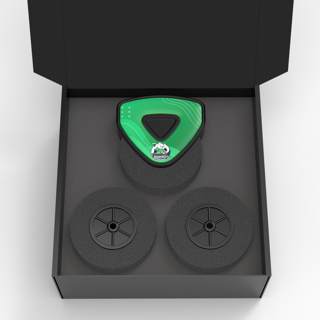 FOSHIO Car Vinyl Wrap Pressing Roller Handle Soft Rubber/Sponge Wheel Roller for Carbon Paint Films Stickers Wallpaper Crafts: Yellow