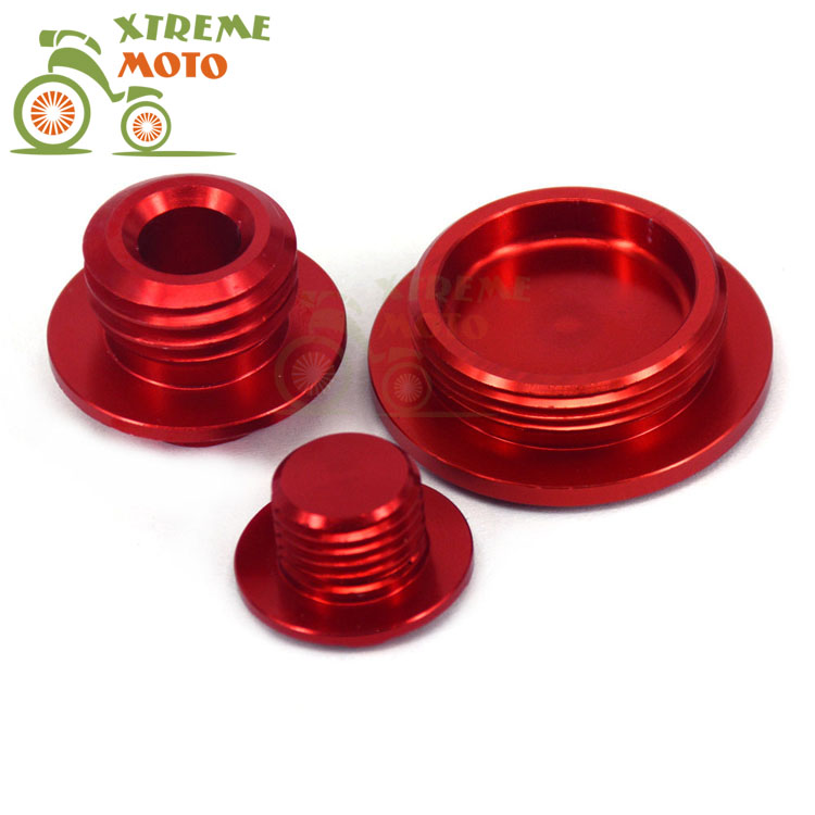 Billet Engine Timing Oil Plug Set For Honda CRF150R CRF250R CRF450R CRF450X