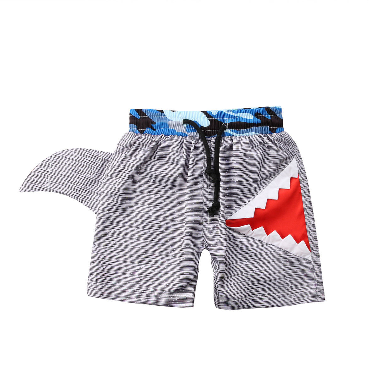 H2O & Embroidered Mint Shark Icon Boys Trunks main image 0