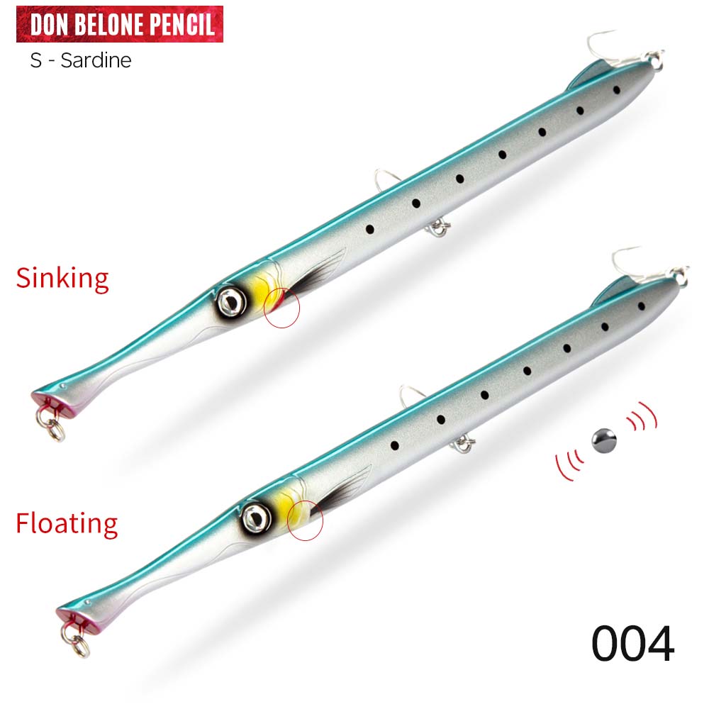 Hunthouse Nicht Belone Bleistift Angeln Locken Lange Gießen 225mm 27g 23g Stickbaits Pesca Für Angeln Thunfisch Meer Bass Leerfish: 004 / Untergang