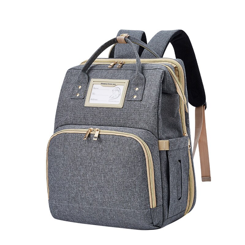 Baby Luier Tas Rugzak Waterdicht Moederschap Mummie Zak Wandelwagen Nappy Baby Tas Voor Mama Grote Capaciteit Wetbag Handtassen: grey