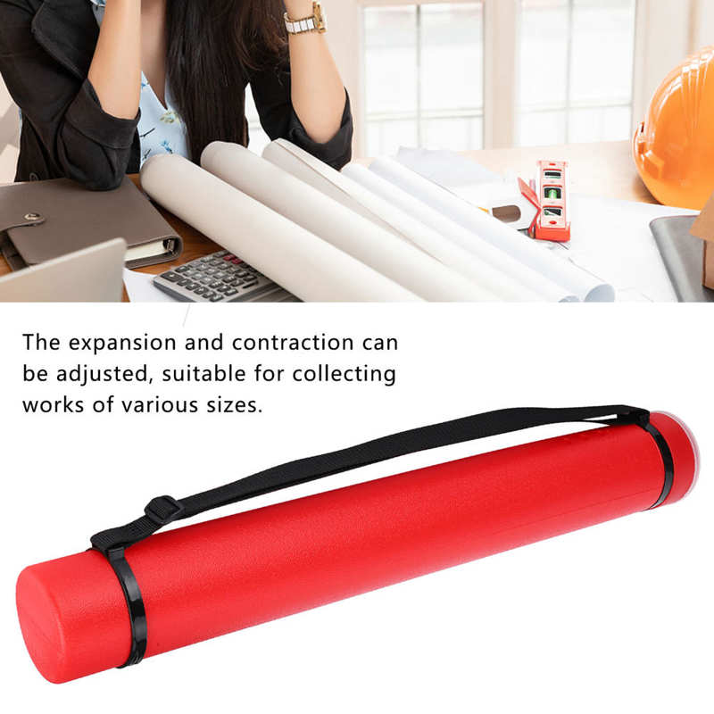 Drawing Storage Tube Extendable Thickened Telescopic Collection Poster Drafting Case