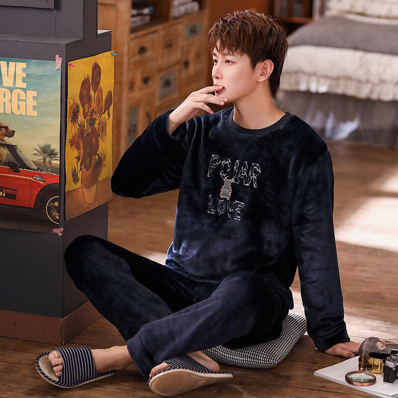 Franela Pijamas Con Dibujos Para Hombres Pijamas De Moda Para